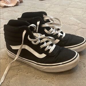 Vans Black and White Sk8-Hi Sneakers Classic Design
